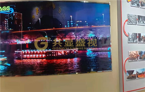 柔性O(shè)LED拼接顯示屏案例-蘭州黨建館展廳